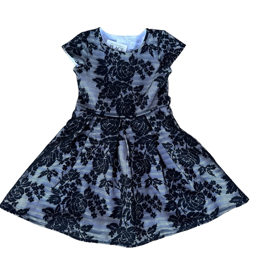 The Children's Place Big Girls' Short Sleeve Flower Dress NWT size 5